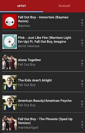 Fall Out Boy Music players Screenshot 0