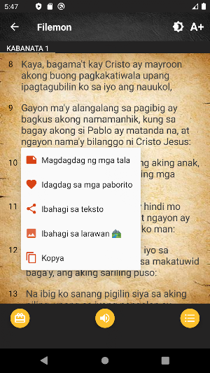 Bibliya sa tagalog Screenshot 0
