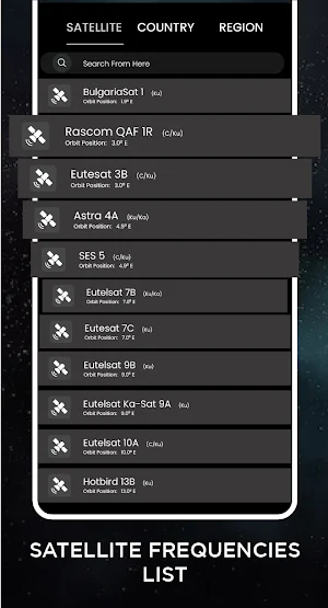 Satellite Frequency finder Screenshot 3