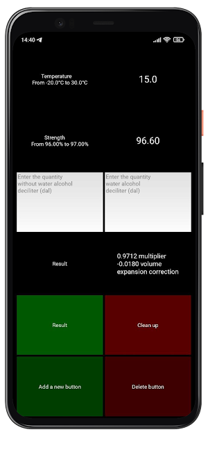 Alcohol Volume Calculator Screenshot 0