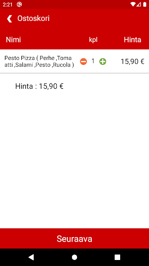 Star Pizza Service Screenshot 3