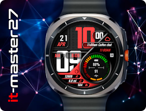 it-M013: Digital Watch Face Screenshot 1