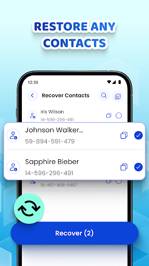 Backup & Recover Contacts Screenshot 2