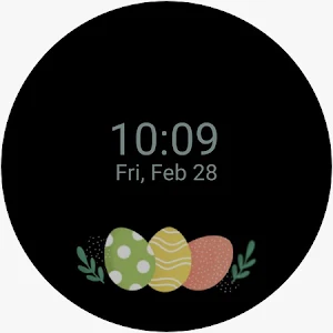 Easter Wreath Watch Face Screenshot 1