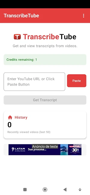TrancribeTube - Video to Text Screenshot 0