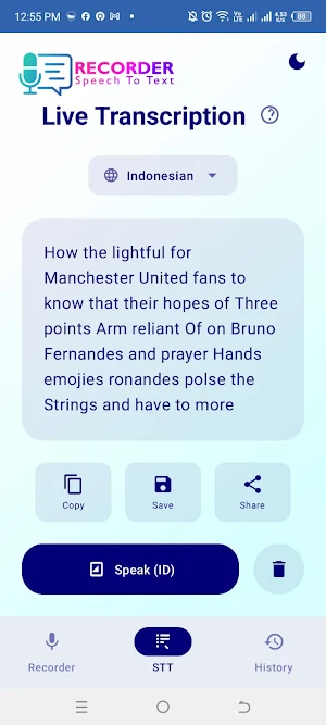 Recorder STT Screenshot 1
