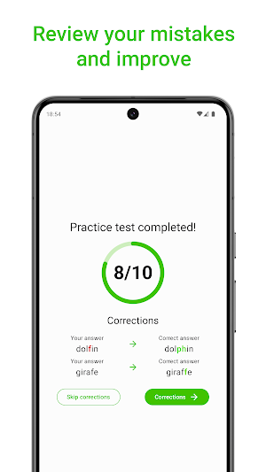 Spelling learning and practise Screenshot 2