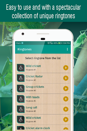 ringtones crickets for phone, cricket sounds free Screenshot 1