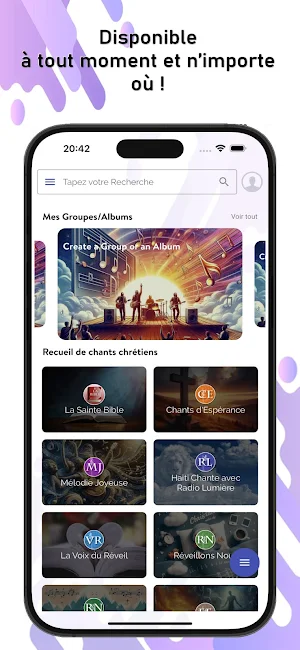 Chant d'Esperance - Lyrics Screenshot 0