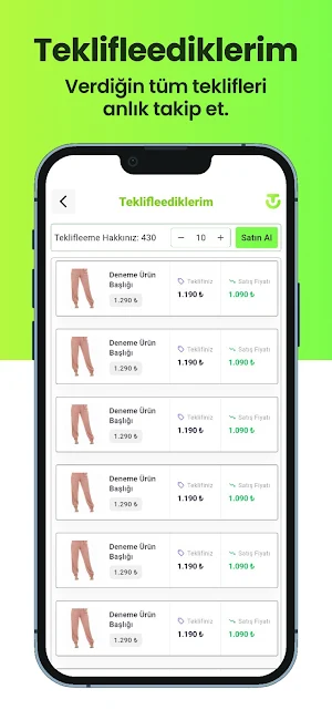 Tekliflee Screenshot 1