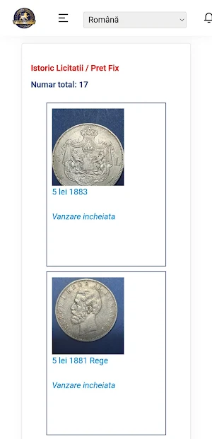 eNumismatica Screenshot 2