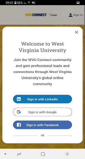 WVU Connect Screenshot 1