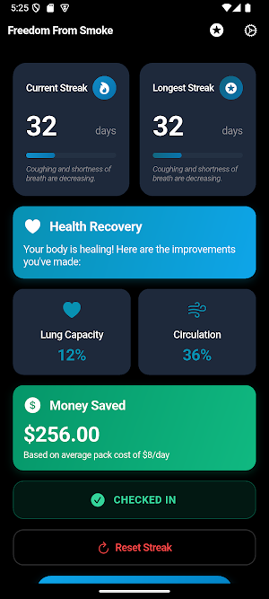 Smoke Tracker: Quit Smoking Screenshot 2