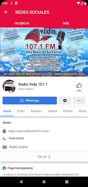 Radio Vida Huancayo Screenshot 3