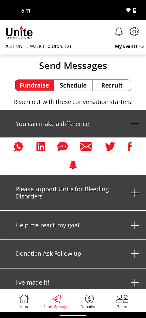 Unite for Bleeding Disorders Screenshot 2