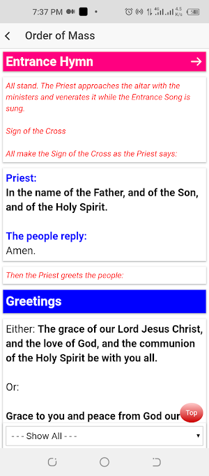 Catholic English Missal Screenshot 0