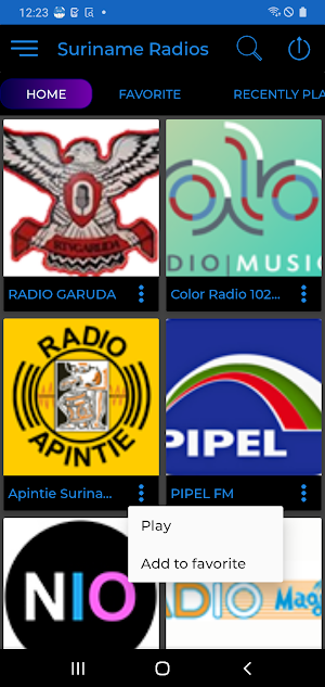 Suriname Radio + Recorder Screenshot 0