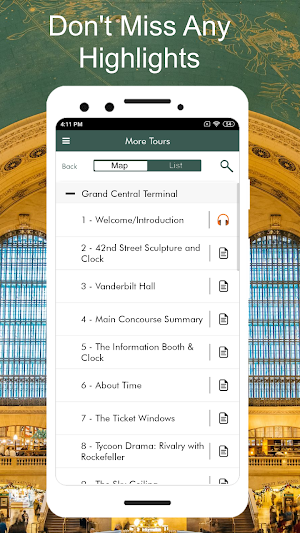 Grand Central Audio Tour Guide Screenshot 3