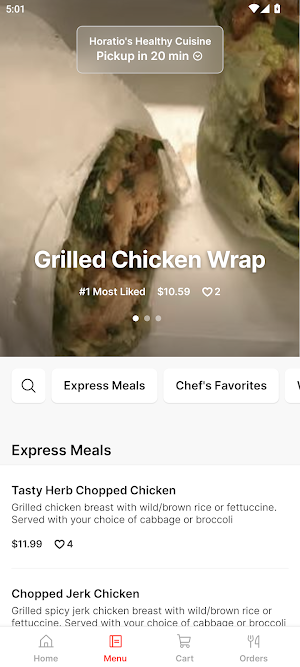 Horatio's Healthy Cuisine Screenshot 1