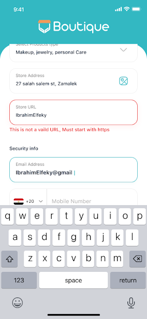 Boutique Seller Center Screenshot 1