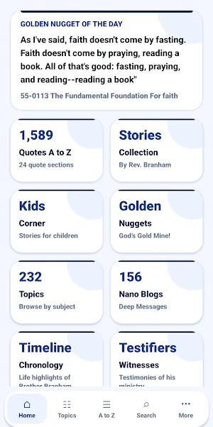 Branham Quotes & Stories Screenshot 0