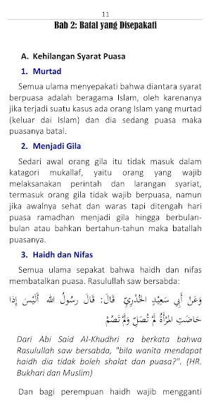 Bekal Ramadhan Batalkah Puasa Screenshot 3