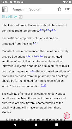 Handbook on Injectable Drugs Screenshot 3