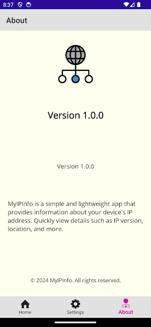 MyIPInfo Screenshot 2