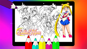 Sailor Moon Coloring Book Screenshot 1