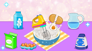 Doll Cakes Kitchen Set Cooking Screenshot 1