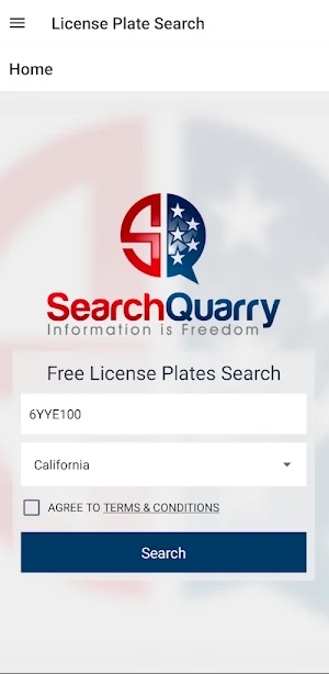 License Plate Lookup Screenshot 0