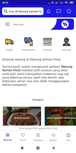 Warung SAMAN FOOD Screenshot 0