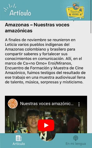 Nuestras voces Screenshot 2