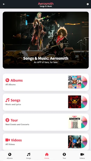 Songs & Music: Aerosmith Screenshot 0