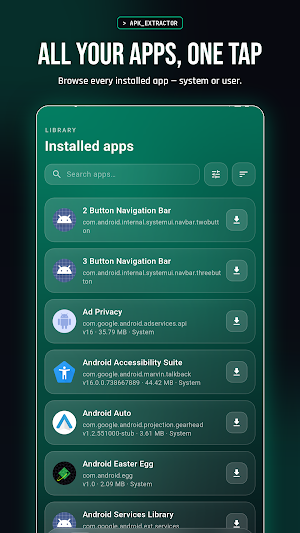 APK Extractor Screenshot 0