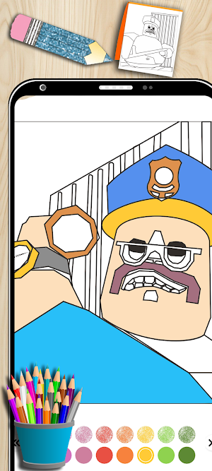 Obby Prison Coloring: Barry Screenshot 1