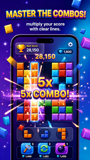 Block Blast: Puzzle Rush Screenshot 1