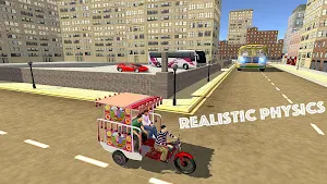 City Chingchi Tuk Tuk Rickshaw Driving Screenshot 0