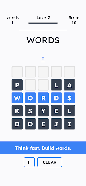 Dropletts - Arcade Word Game Screenshot 0