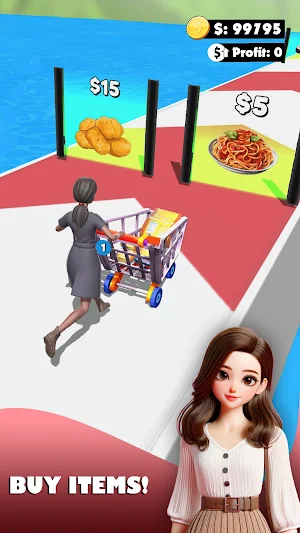 Crazy Supermarket Running Game Screenshot 2