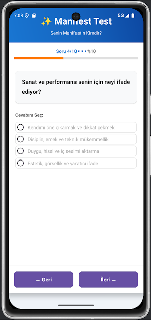 Manifest Fan Testi Screenshot 1