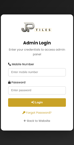 JP Tiles CRM Screenshot 1