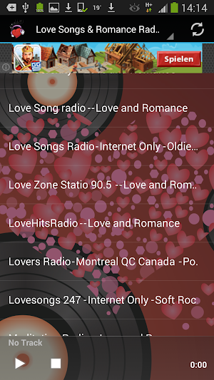 Love Songs & Romance Radio Screenshot 1