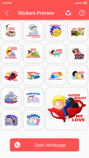 Good Night And Good Morning Stickers For Whatsapp Screenshot 2
