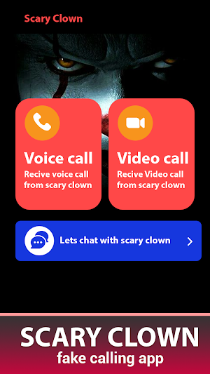 Scary pennywise video call Screenshot 3
