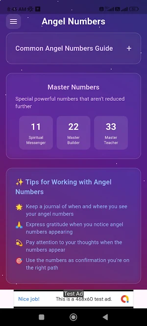 Angel Number : Calculator Screenshot 1