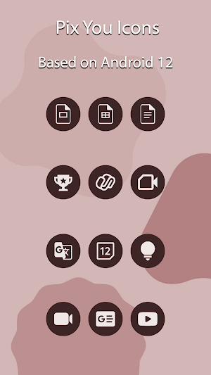 Pix You Bistre Dark Icons Screenshot 1