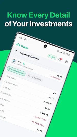 KTrade - Stock Trading App Screenshot 3