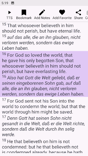 English kjv - the German Bible Screenshot 2