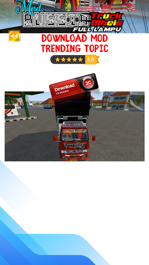 Mod Bussid Truck Mbois Full Lampu Screenshot 3